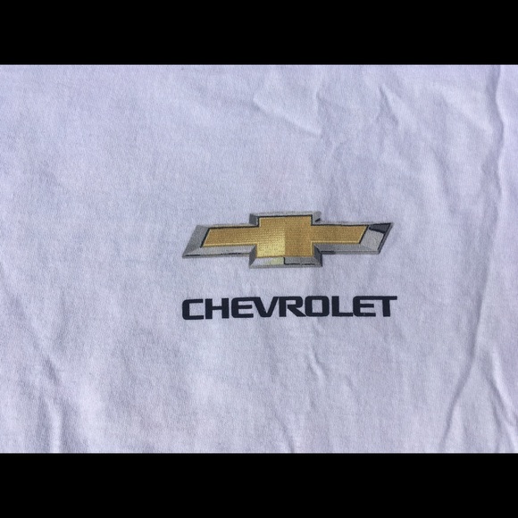 ❌SOLD❌Chevy Nation Tee Shirt white blue Double - Picture 4 of 8